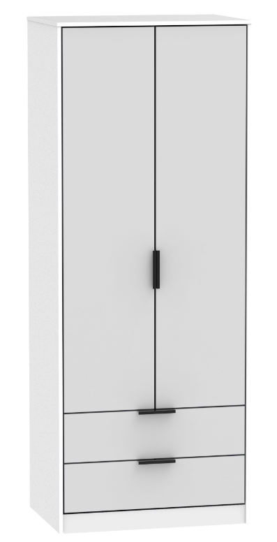 Harbin Contract 2 Door 2 Drawer Wardrobe White
