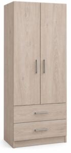 Essential 2 Drawer 2 Door Wardrobe