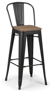 New York Contract Bar Stool With Back