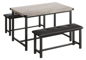 Infinity Dining Table & Bench Set