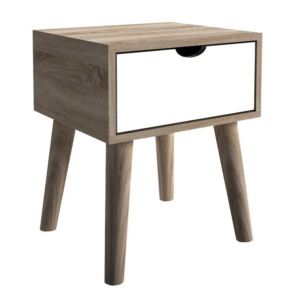 Scandinavian 1 Drawer Lamp Table