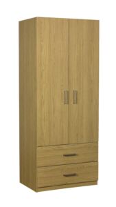 Essential 2 Drawer 2 Door Wardrobe