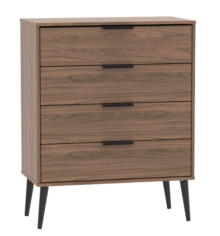 Harbin 4 Drawer Chest Walnut
