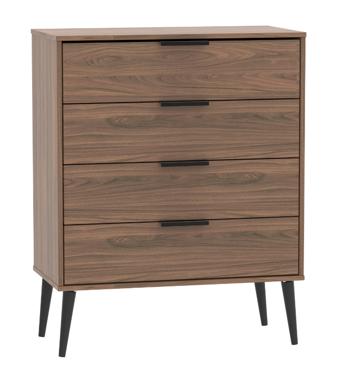 Harbin Contract 4 Drawer Chest Walnut