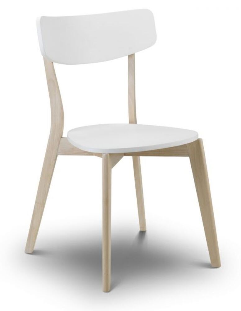 Sasha Dining Chair White and Oak