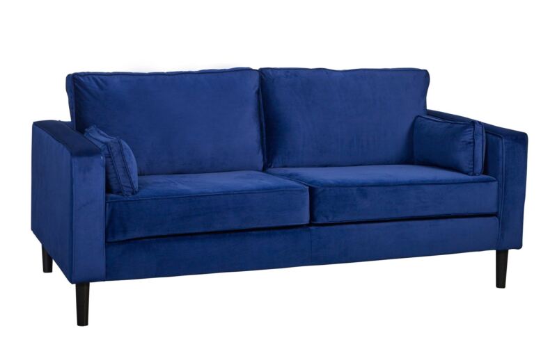 Howard 3 Seat Sofa Blue Velvet