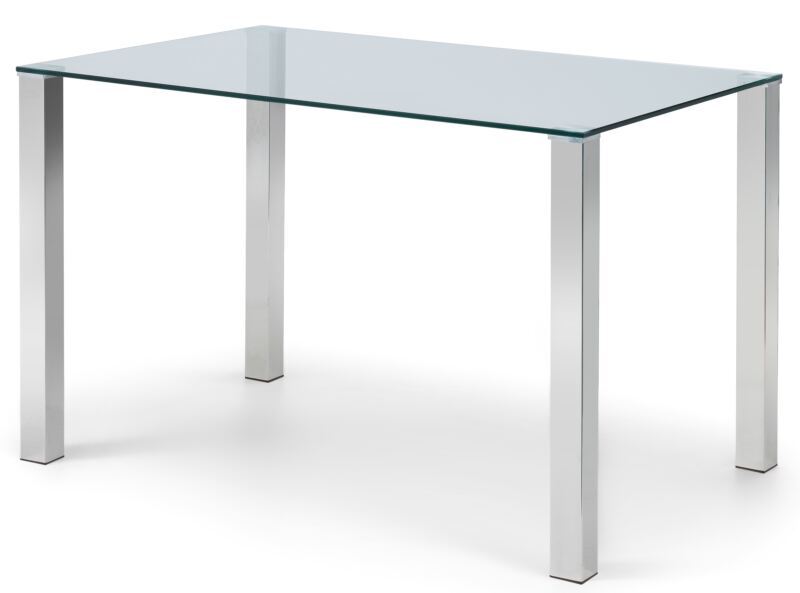 Enzo 4 Seat Dining Table Glass