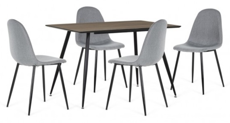 Aspen 4 Seat Dining Set Walnut