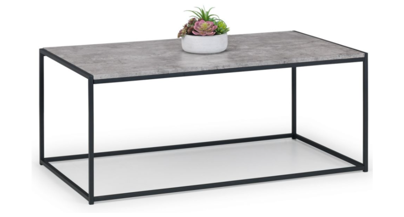 Straten Coffee Table Grey and Black