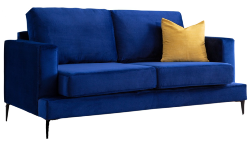 Charlie 3 Seat Sofa Blue