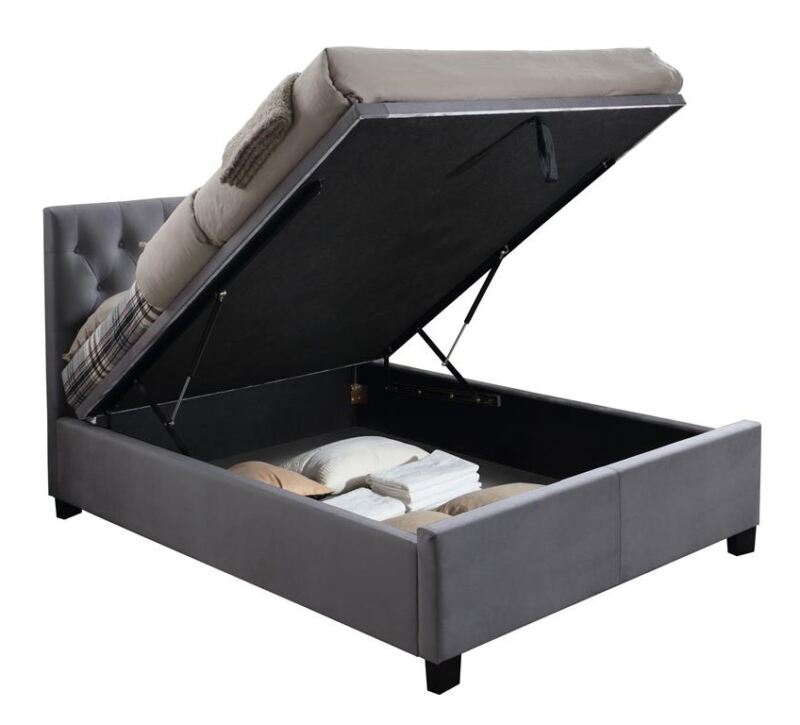 Colonel Double Storage Bed Grey