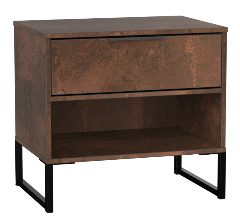 Dora 1 Drawer Bedside Copper