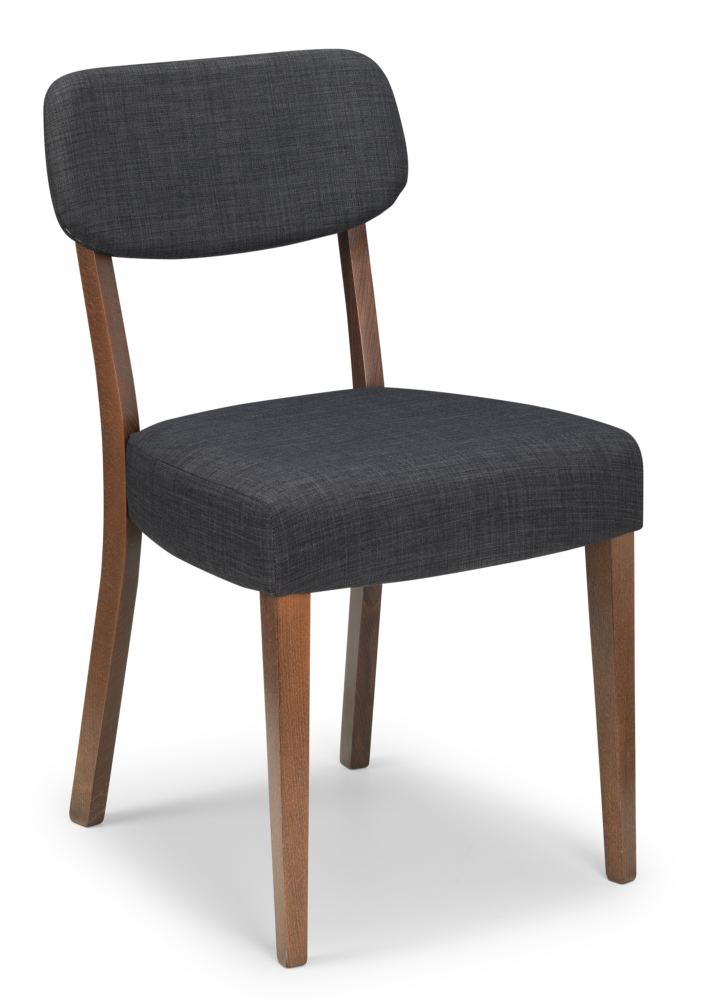 Farly Dining Chair Grey and Walnut