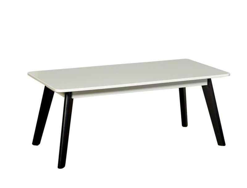 Dahlia Coffee Table Rectangle Table with Black Legs