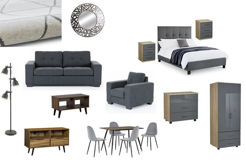 Industrial Furniture Package One Bed