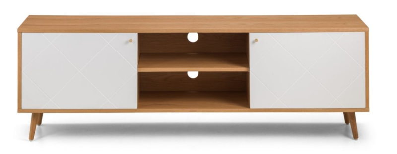 Loritz TV Unit TV Unit Beech & White