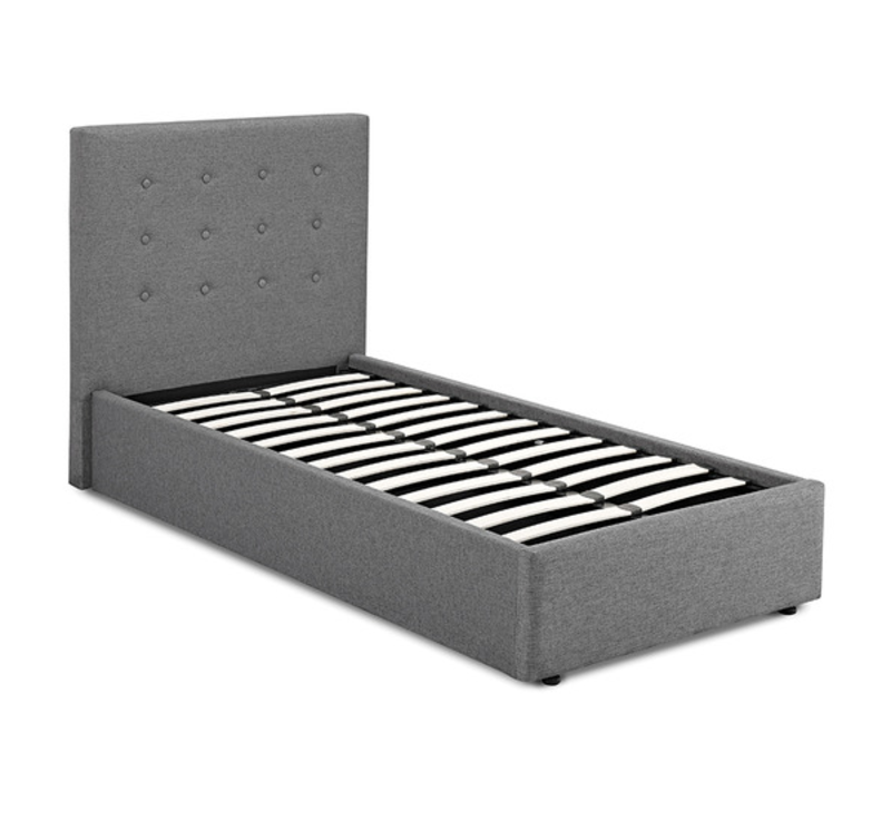 Lucca Single Bed Frame Grey