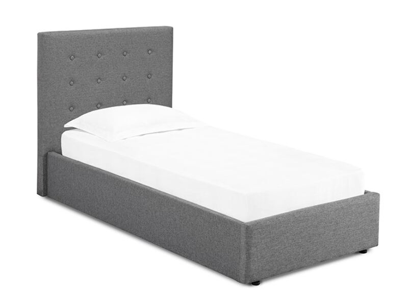 Lucca Single Bed Frame Grey