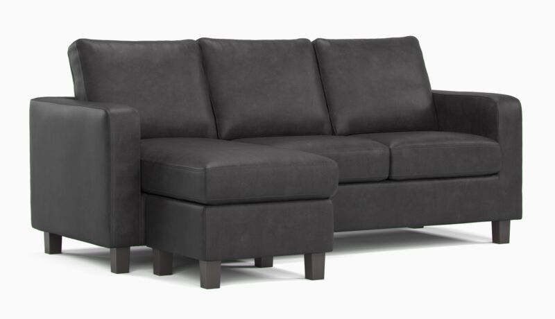Max CRIB 5 Universal Corner Sofa Black PU