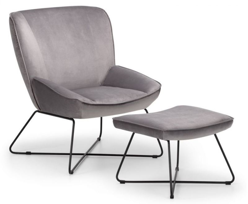 Lila Feature Chair Grey