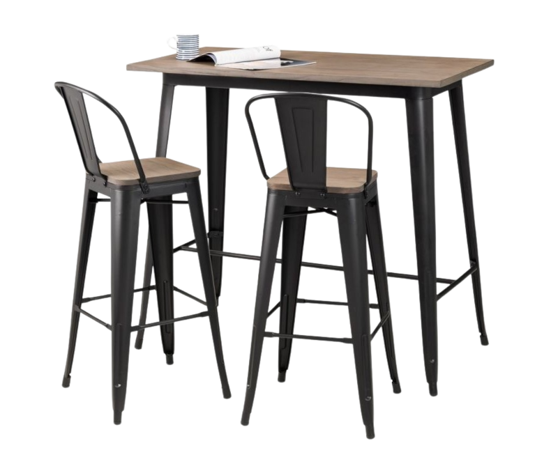 New York 2 Seat Bar Table Set Instore Direct