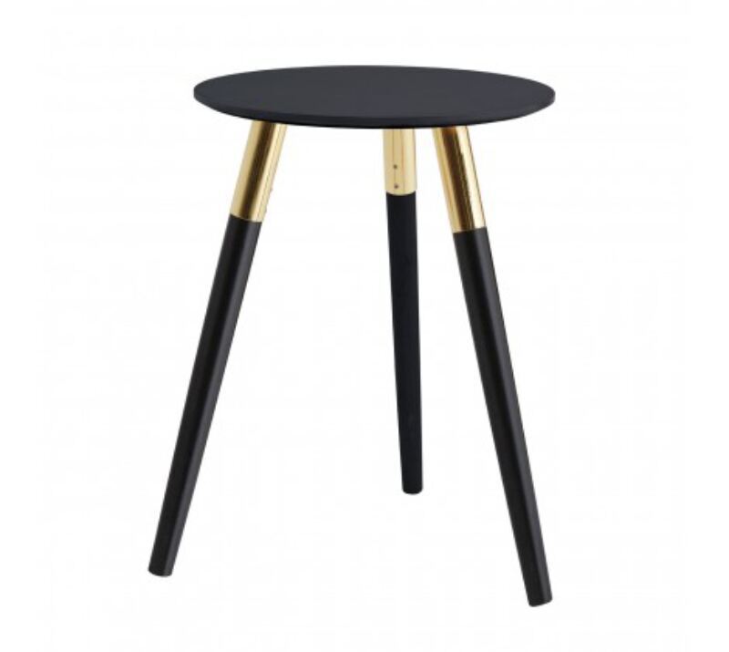 Nosta Lamp Table Black and gold