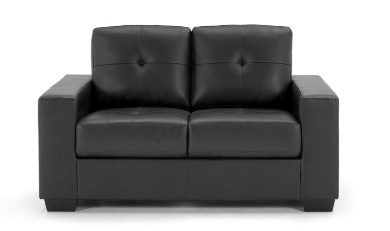Olivia CRIB 5 2-Seat Sofa Black
