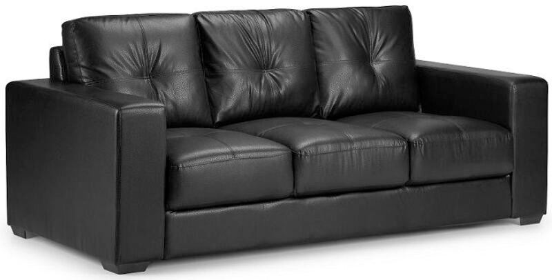 Olivia 3 Seat Sofa Black