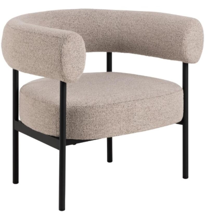 Ophelia Feature Chair Boucle Grey
