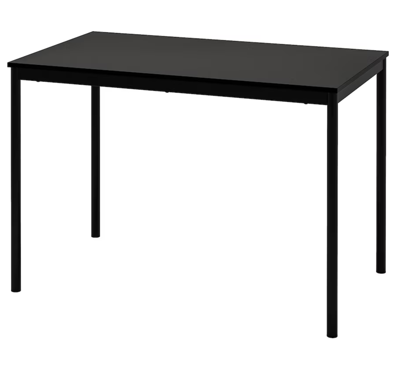 Santorini 4 Seat Dining Table Black