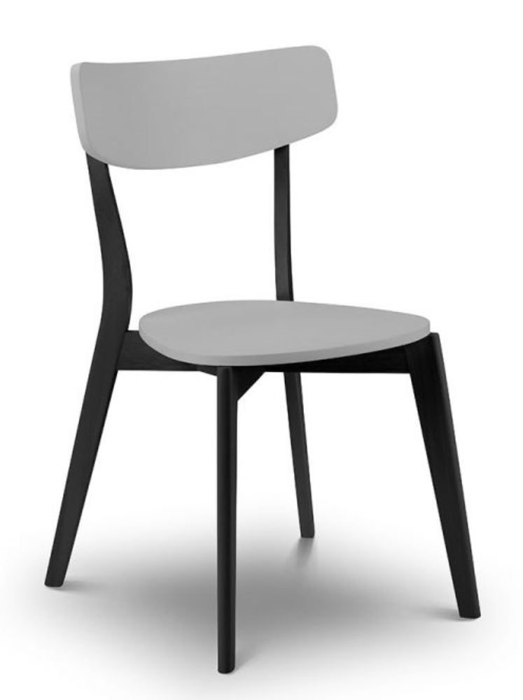 Sasha Dining Chair Grey and Black