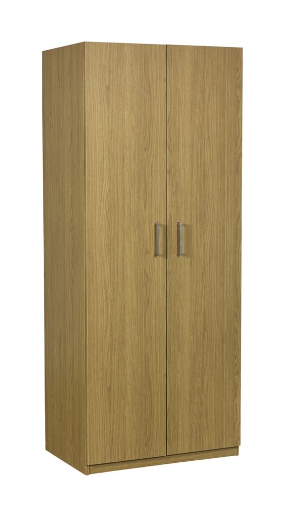 Essential 2 Door Wardrobe Oak
