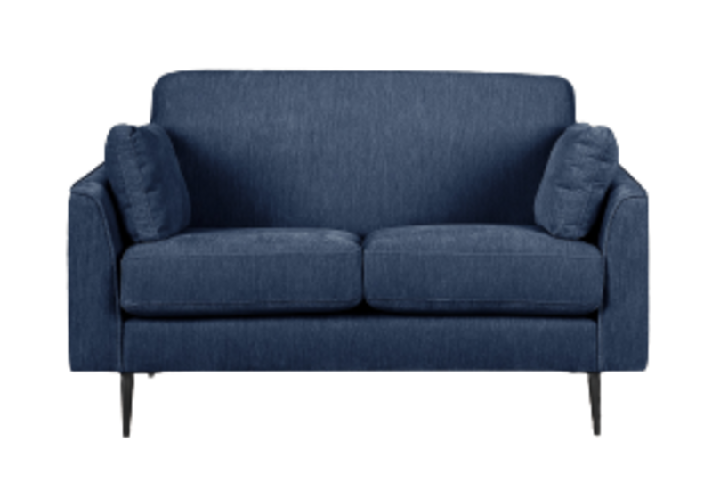 Vida 2 Seat Sofa Blue