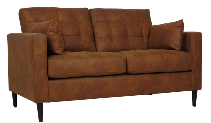 Colorado 2 Seat Sofa Tan Faux Leather