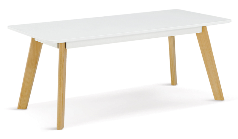 Dahlia Coffee Table Rectangle Table with Oak Legs