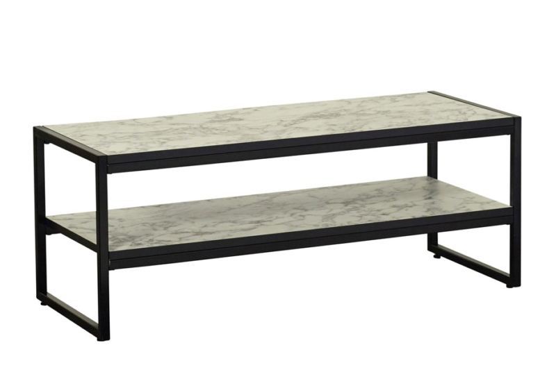 Detroit TV Unit White Marble