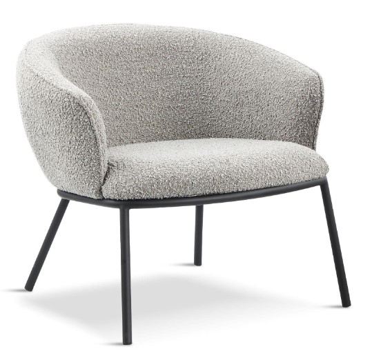 Diana Feature Chair Boucle Grey