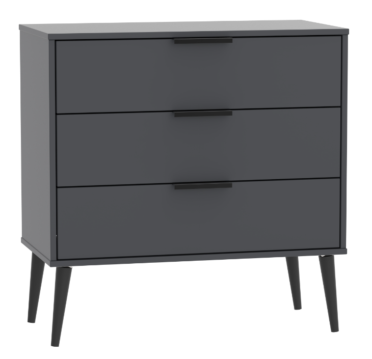 Harbin Contract 3 Drawer Chest Grey