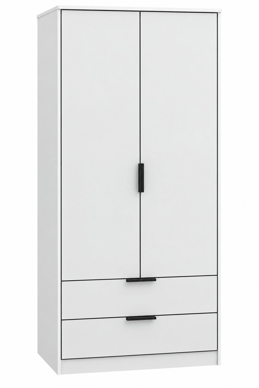 Harbin Contract 2 Door 2 Drawer Wardrobe White