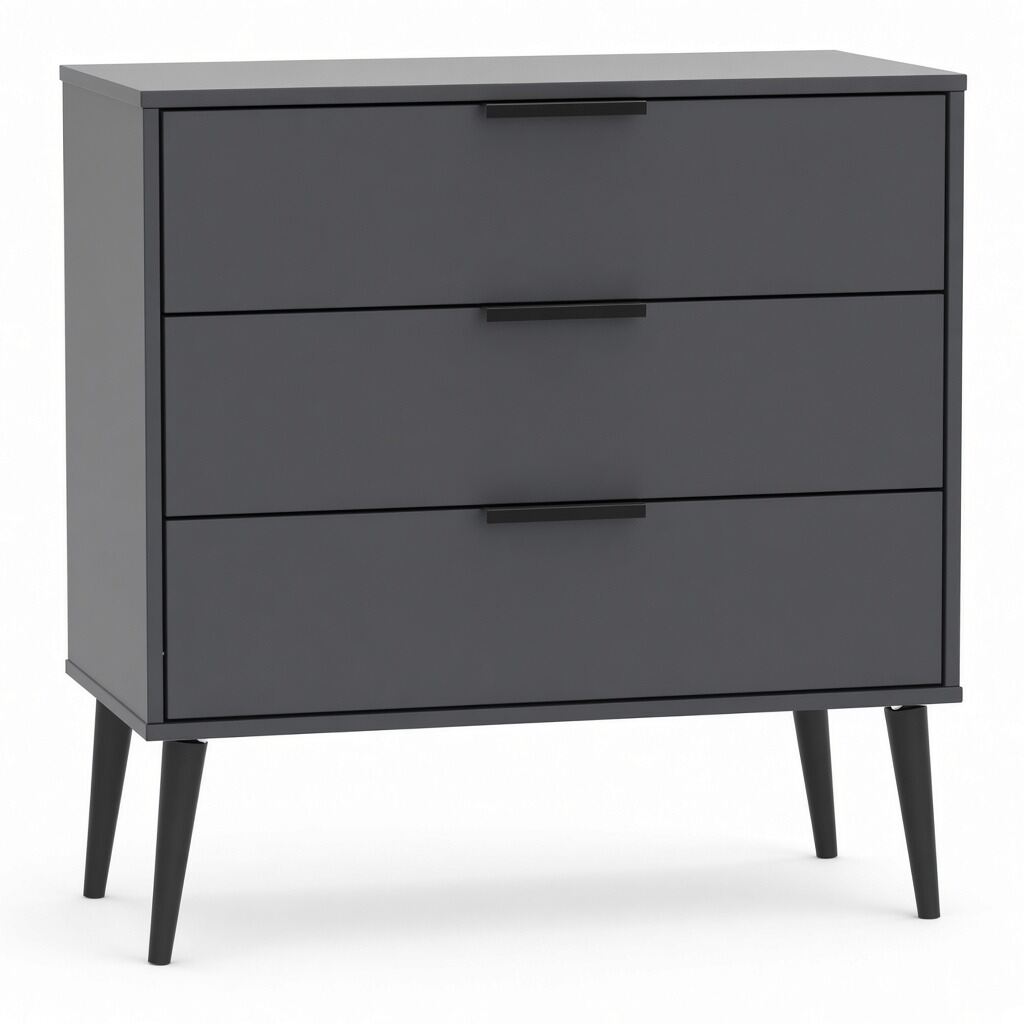 Harbin Contract 3 Drawer Chest Grey