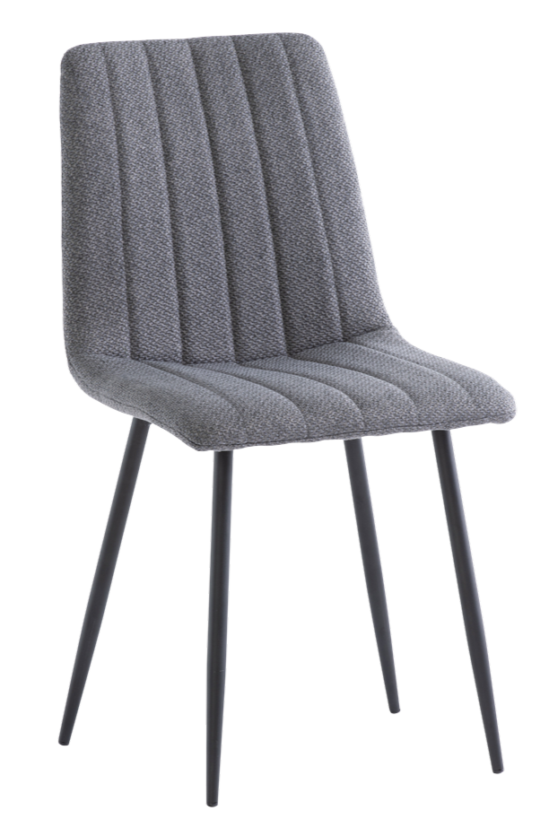 Lara Dining Chair Grey Fabric