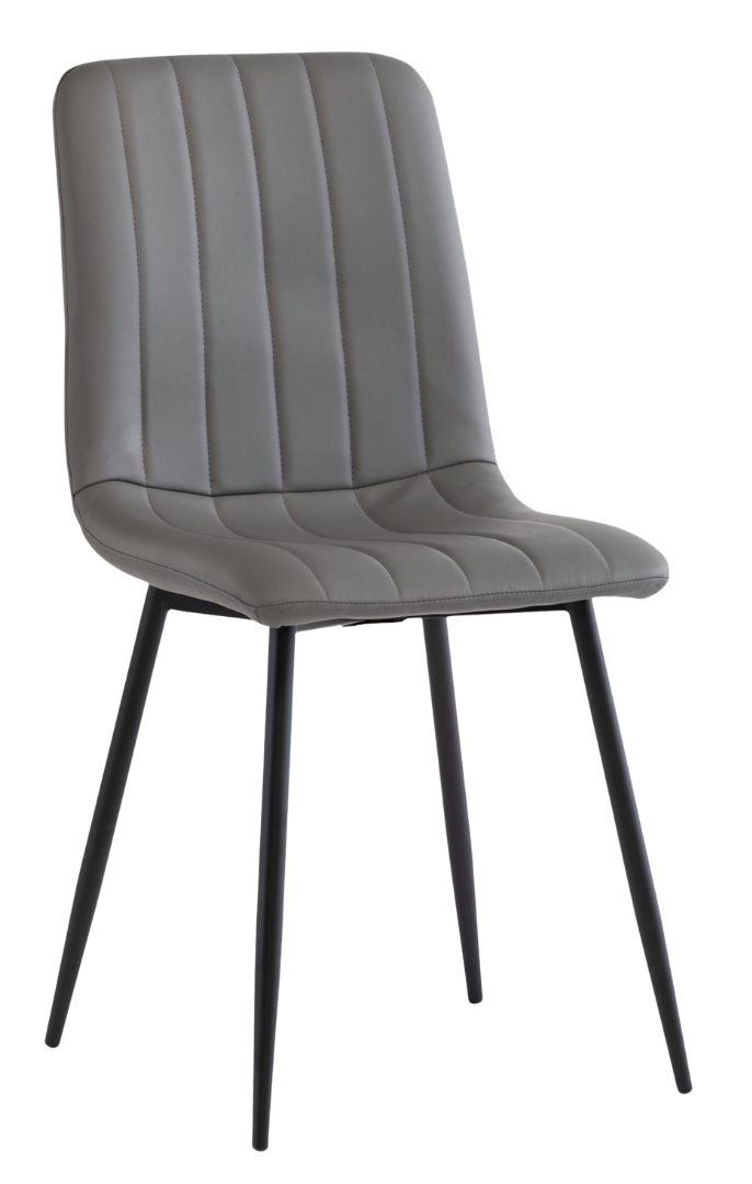 Lara Dining Chair Grey PU