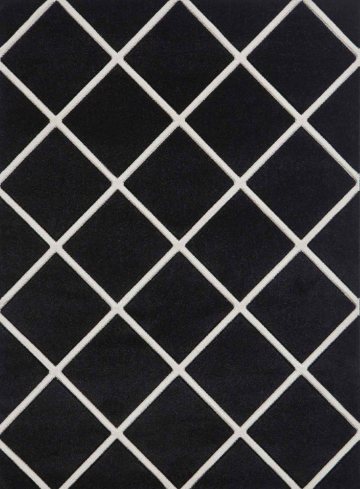 Matrix Rug Black and White