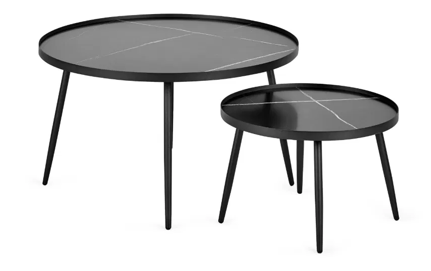 Nola Coffee Table Nest Black