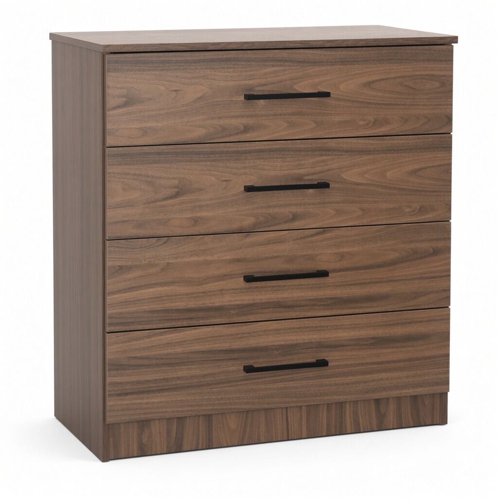 Sterling 4 Drawer Chest Walnut
