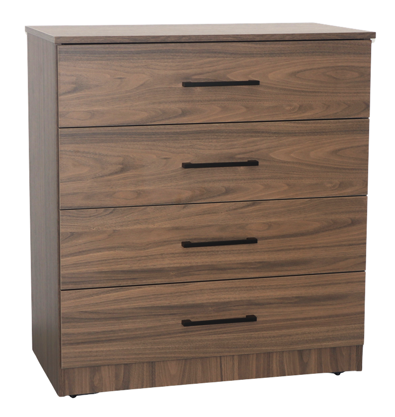 Sterling 4 Drawer Chest Walnut