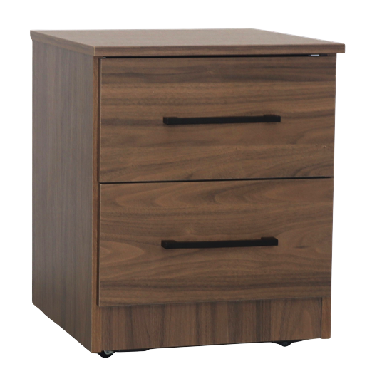 Sterling 2 Drawer Bedside walnut