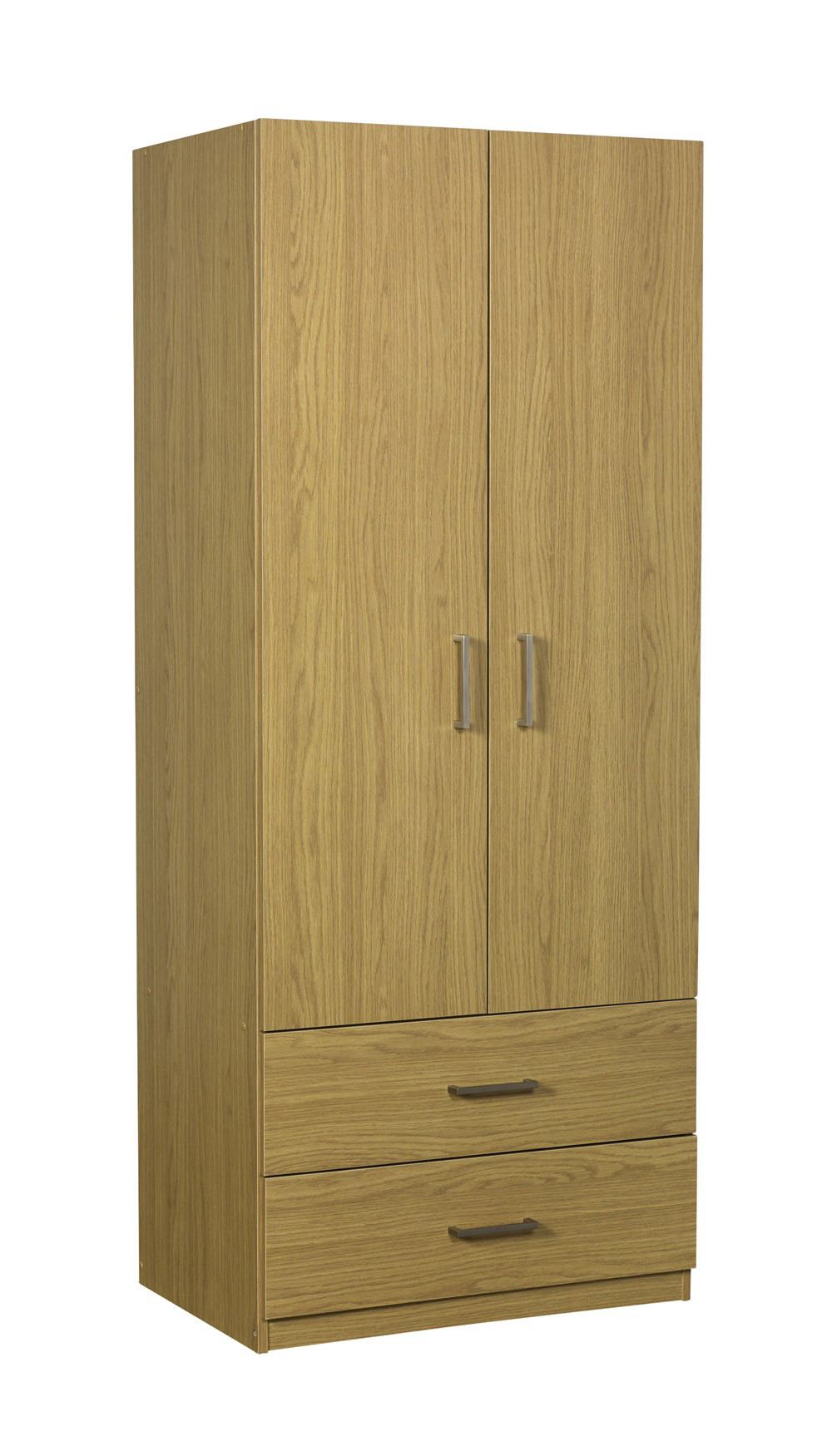 Essential 2 Drawer 2 Door Wardrobe