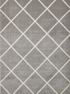 Matrix Rug Grey and White